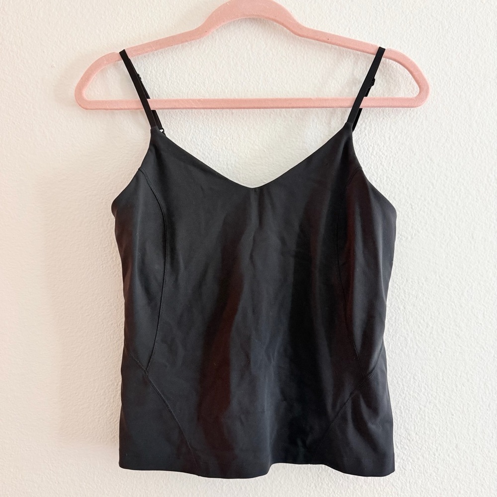 Lululemon Women’s Black Align Waist-Length Cami Tank Light Support Size 8 - Picture 3 of 5